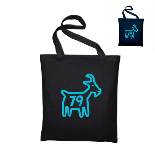 t-shirt Tote bag Chèvre bleue