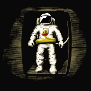dessin t-shirt Astronaute ridicule geek original