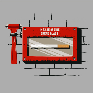dessin t-shirt En cas d’incendie… geek original
