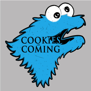dessin t-shirt Cookies are coming geek original