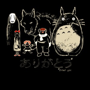 dessin t-shirt Hommage Miyazaki geek original