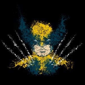 dessin t-shirt Wolverine peinture geek original