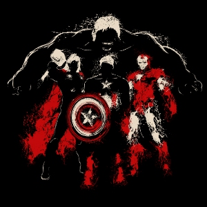 dessin t-shirt Avengers geek original