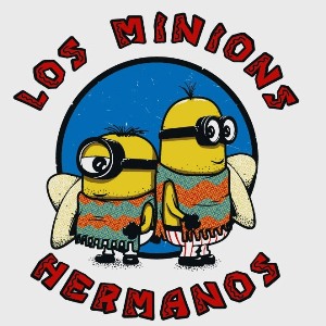 dessin t-shirt Los Minions geek original