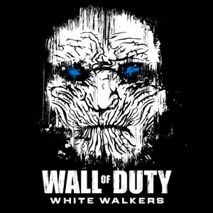 dessin t-shirt Call of Duty et les marcheurs blancs geek original
