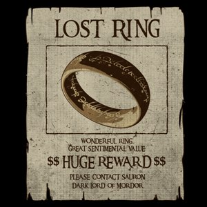 dessin t-shirt Le seigneur des anneaux et Sauron geek original