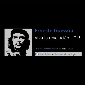 dessin t-shirt Che Guevara and co geek original