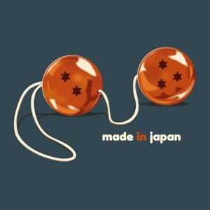 dessin t-shirt Dragon boules de geisha geek original