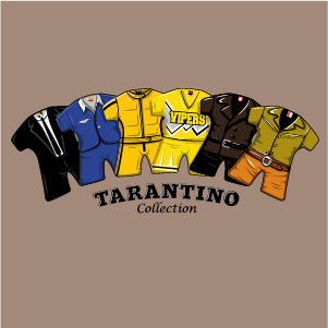 dessin t-shirt Tous les films des Tarantino geek original