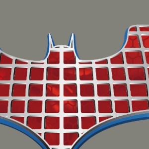 zoom t-shirt Batman contre Spiderman geek original