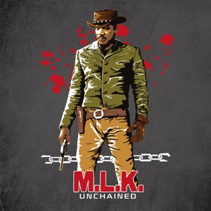 dessin t-shirt Martin Luther King Unchained geek original