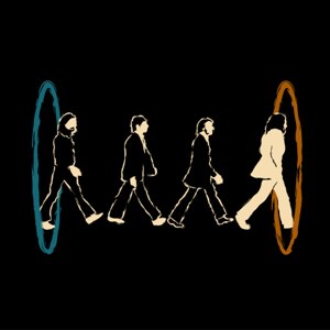 dessin t-shirt Abbey Road parody geek original