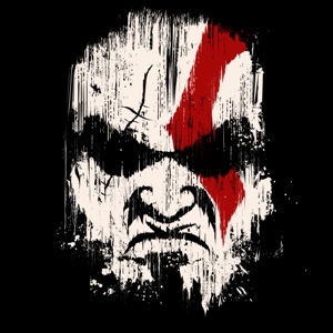 dessin t-shirt Kratos, le dieu de la guerre geek original