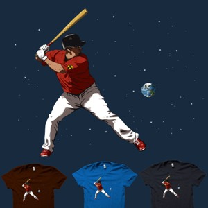 dessin t-shirt Base Ball Nucléaire geek original