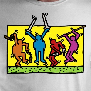 dessin t-shirt Keith Haring et les Tortues Ninja geek original
