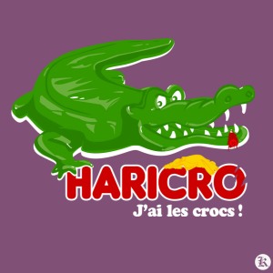 dessin t-shirt Haribo, j’ai les crocs geek original