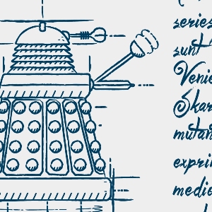 zoom t-shirt Tardis, Daleks et autres… geek original