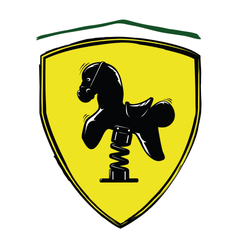 T-shirt Ferrari parodie | Coton 100% Bio | Humour et voiture