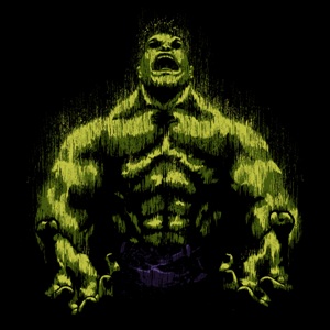 dessin t-shirt La colère de Hulk geek original