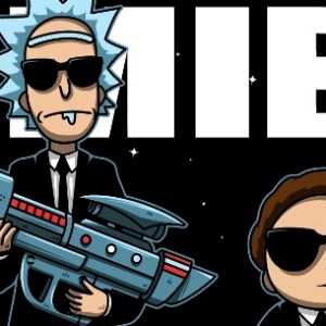 zoom t-shirt Rick and Morty in Black geek original