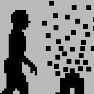 zoom t-shirt L’évolution en pixel geek original