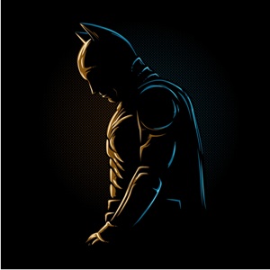 dessin t-shirt Batman in the night geek original