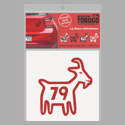 Sticker Chèvre rouge