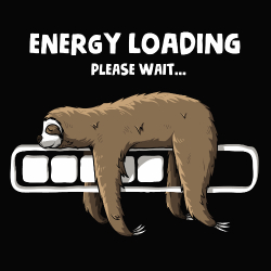 t-shirt Paresseux : Energy loading