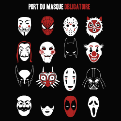 t-shirt Port du masque obligatoire