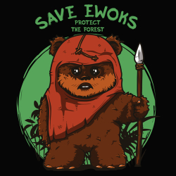 t-shirt Sauvez les Ewoks