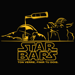 t-shirt Star Wars au bar