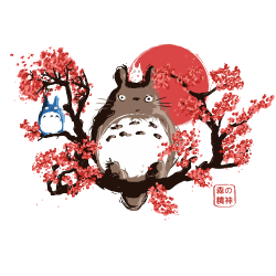 t-shirt Totoro estampe